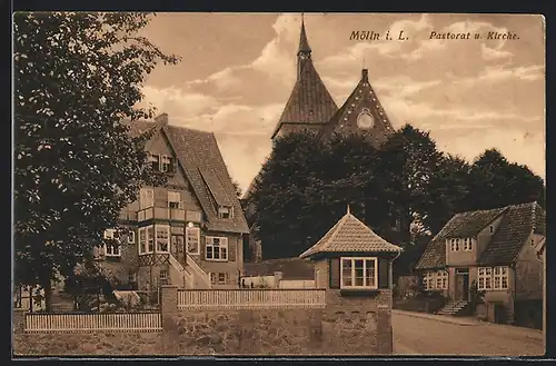 AK Mölln i. L., Pastorat und Kirche