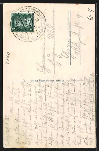 AK Triberg, Gesamtansicht vom Hohnen