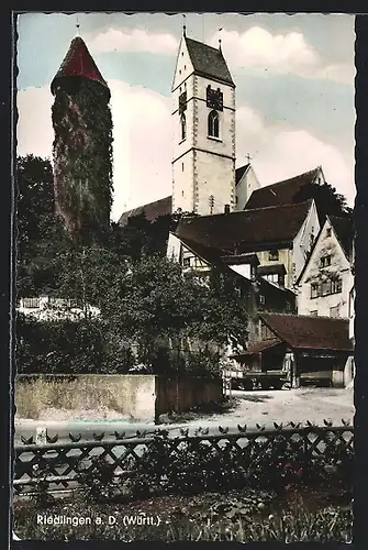 AK Riedlingen a. d. Donau, Blick zum Kirchturm