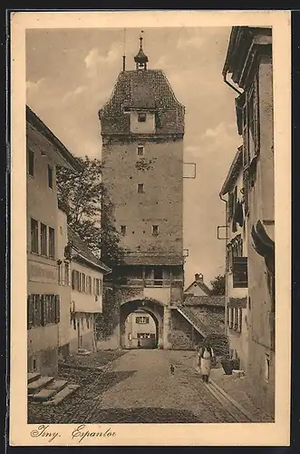 AK Isny, Strasse am Espantor