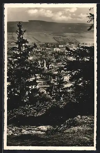 AK Pössneck, Gesamtansicht von der Burg aus