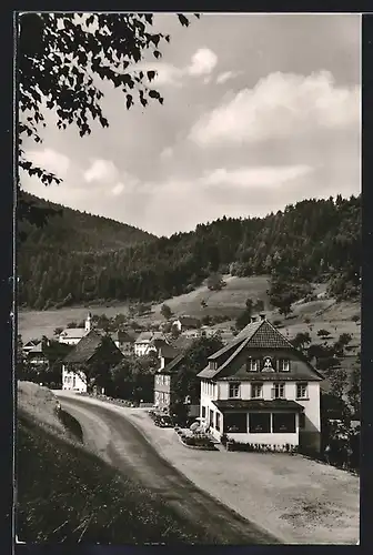 AK Niederwasser bei Hornberg im Schwarzwald, Cafe Kuckuck