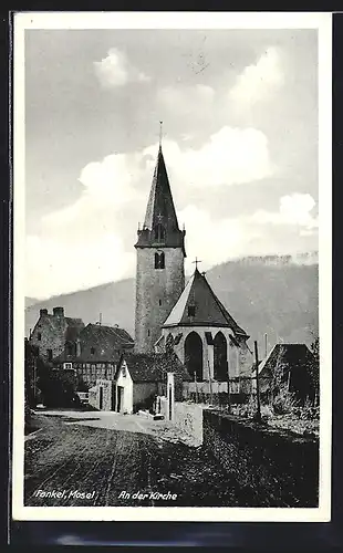 AK Fankel / Mosel, an der Kirche