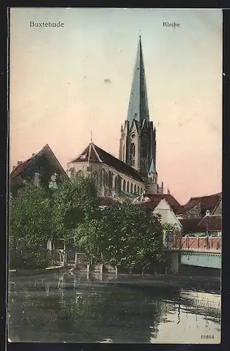 AK Buxtehude, Partie an der Kirche