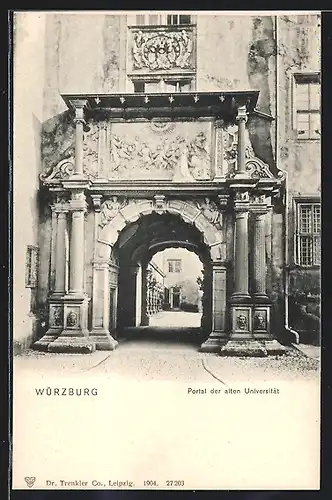 AK Würzburg, Portal der alten Universität