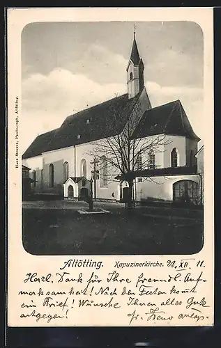 AK Altötting, die Kapuzinerkirche