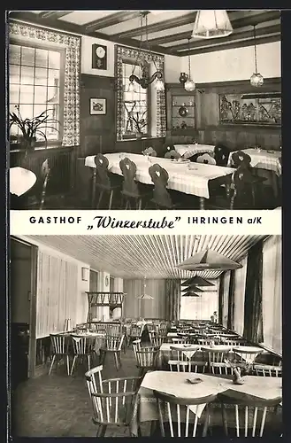 AK Ihringen a. K., Gasthof Winzerstube, im Gastraum