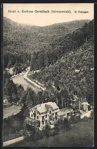 AK Gertelbach im Schwarzwald, Hotel und Kurhaus