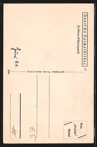 AK Freiburg im B., der reich verzierte Bau des Schwabentors