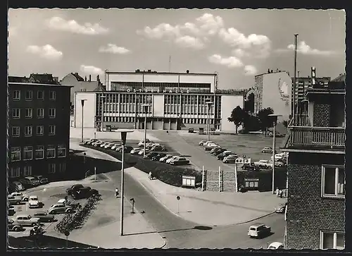 AK Kiel, Ostseehalle mit Umgebung aus der Vogelschau