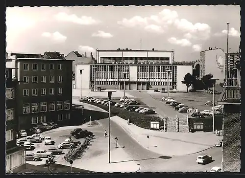 AK Kiel, Ostseehalle mit Umgebung aus der Vogelschau