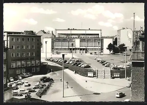 AK Kiel, Ostseehalle mit Umgebung aus der Vogelschau