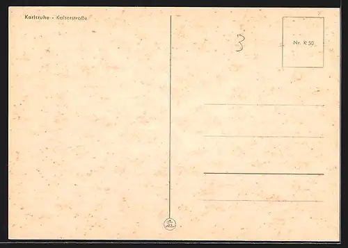 AK Karlsruhe, Kaiserstrasse während der Bundesgartenschau 1967