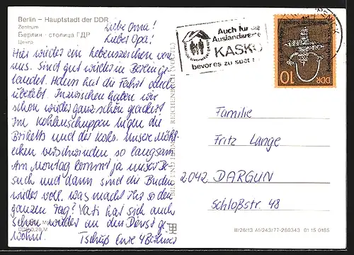 AK Berlin, Das Zentrum mit Hotel Stadt Berlin aus der Vogelschau