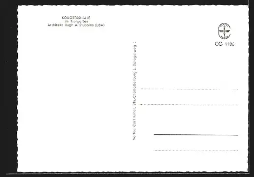 AK Berlin, Kongresshalle im Tiergarten