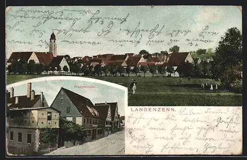 AK Langenzenn, Ortsansicht, Hauptstrasse