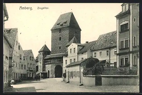 AK Amberg, Strasse zum Ziegeltor