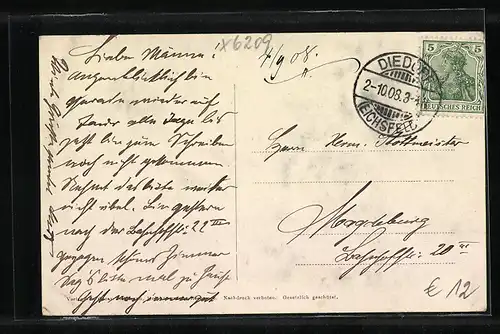 AK Bornhagen /Th., Ruine Hanstein u. weitere Burgen im Werrathal, Ortsansicht Schwalbenthal