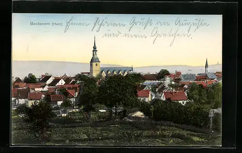 AK Bockenem /Harz, Ortsansicht aus der Vogelschau