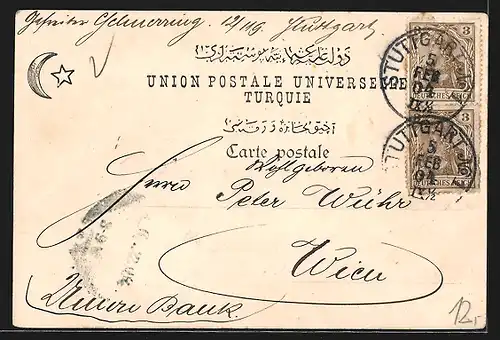 AK Constantinople, Quai de Galata