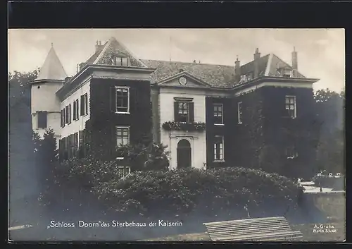 AK Doorn, Schloss Doorn, Sterbehaus der Kaiserin