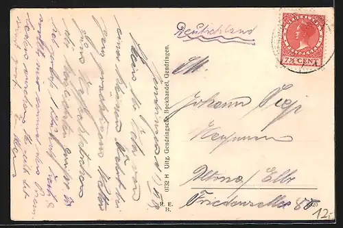 AK Gendringen, Cafe-Restaurant Huize de Wildt  F. Schumacher