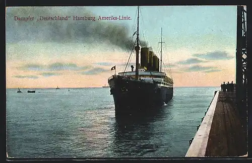 AK Dampfer Deutschland der Hamburg Amerika-Linie