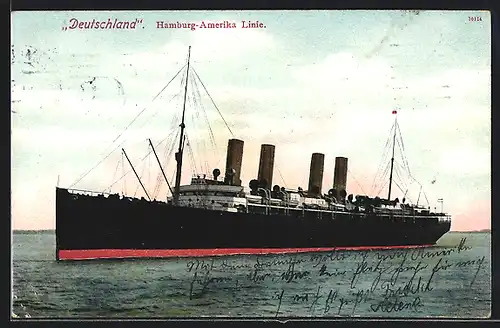 AK Passagierschiff Deutschland, Dampfer der Hamburg-Amerika Linie