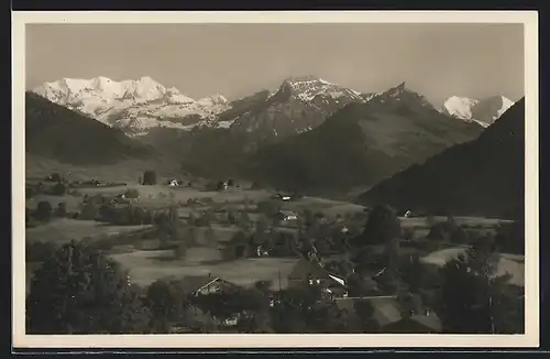 AK Hondrich, Blick auf Blümlisalp-Altels