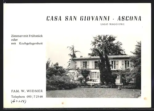 AK Ascona /Lago Maggiore, Casa San Giovanni