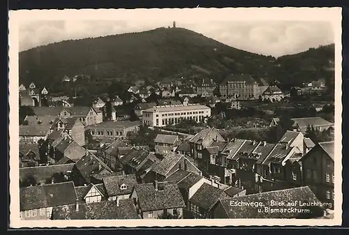 AK Eschwege, Blick auf Leuchtberg und Bismarckturm