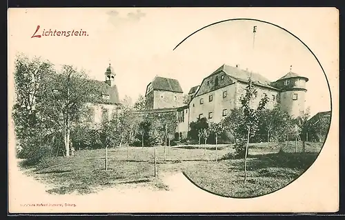 AK Lichtenstein, Schloss mit Kirche
