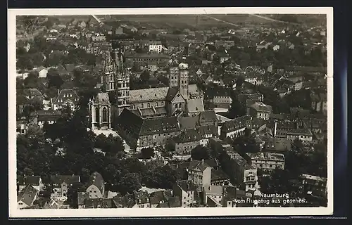 AK Naumburg, Teilansicht vom Flugzeug aus