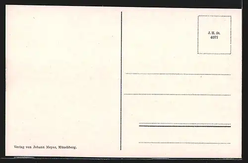 AK Münchberg, Teilansicht mit Bahnschienen von oben