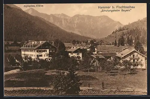 AK Hammer bei Fischbachau, Erholungsheim Bayern aus der Vogelschau