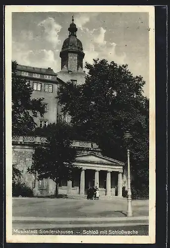 AK Sondershausen, Schloss mit Schlosswache