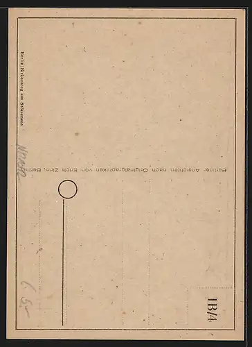 Künstler-AK Berlin, Birkenweg am Stössensee