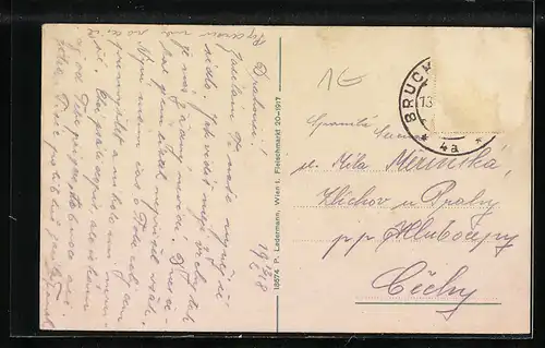 AK Bruck, Ortsansicht aus der Vogelschau