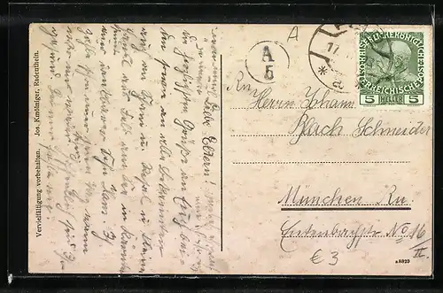 AK Feld a. See., Totale mit Seeblick