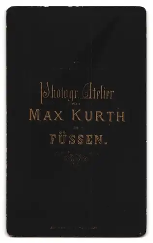 Fotografie Max Kurth, Füssen, Portrait eines Geistlichen