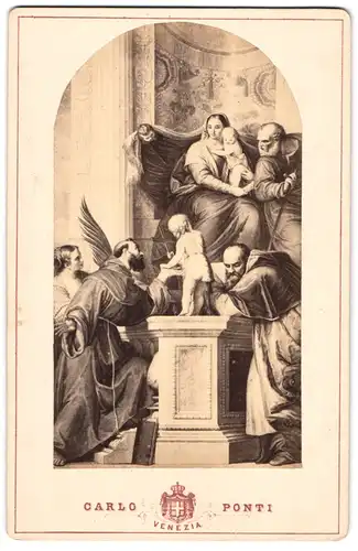 Fotografie Carlo Ponti, Venezia, Madonna e Santi, Gemälde nach Paolo Veronese