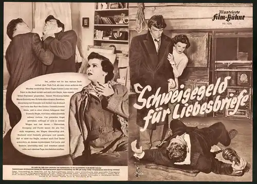 Filmprogramm IFB Nr. 1376, Schweigegeld für Liebesbriefe, James Mason, Joan Bennett, Regie Max Ophuels