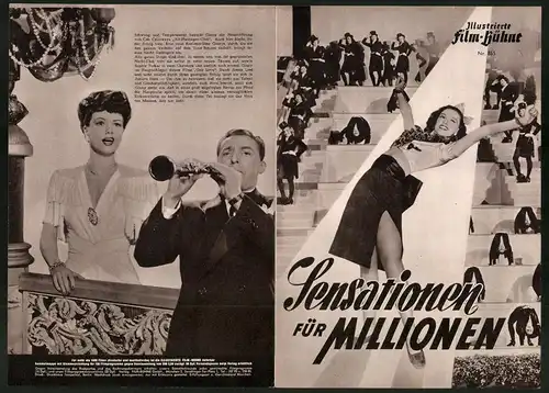 Filmprogramm IFB Nr. 855, Sensationen für Millionen, Eleanor Powell, Dennis O`Keele, Regie Andrew Stone