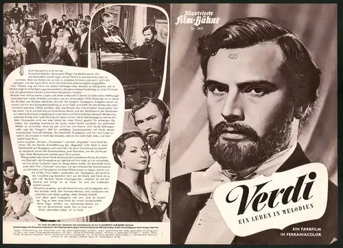 Filmprogramm IFB Nr. 2631, Verdi, ein Leben in Melodien, Pierre Cressoy, Anna Maria Ferrero, Regie Raffaello Matarazzo