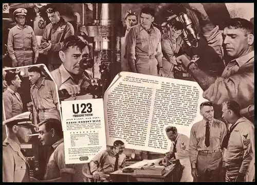 Filmprogramm IFB Nr. 4441, U23 Tödliche Tiefen, Clark Gable, Burt Lancaster, Jack Warden, Regie Robert Wise