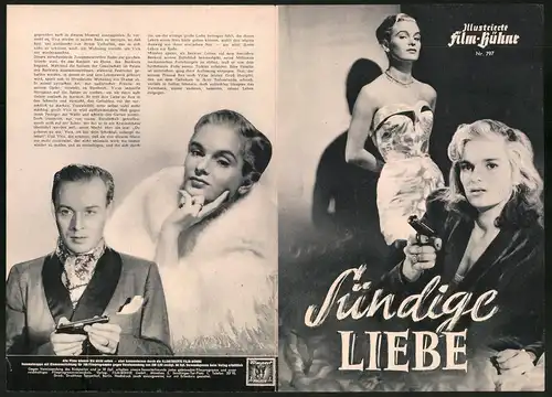 Filmprogramm IFB Nr. 797, Sündige Liebe, Hasse Ekman, Eva Henning, Ernst Eklund, Regie Hasse Ekman