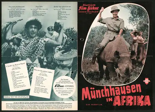 Filmprogramm IFB Nr. 4340, Münchhausen in Afrika, Peter Alexander, Anita Gutwell, Roland Kaiser, Regie Werner Jacobs