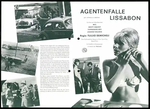 Filmprogramm IFB Nr. 7311, Agentenfalle Lissabon, Brett Halsey, Jeanne Valerie, Regie Tullio Demicheli
