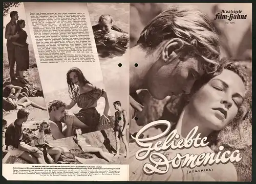 Filmprogramm IFB Nr. 1791, Geliebte Domenica, Odile Versois, Jean-Pierre Kerien, Regie Maurice Cloche