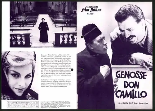 Filmprogramm IFB Nr. 7224, Genosse Don Camillo, Fernandel, Gino Cervi, Regie Luigi Comencini